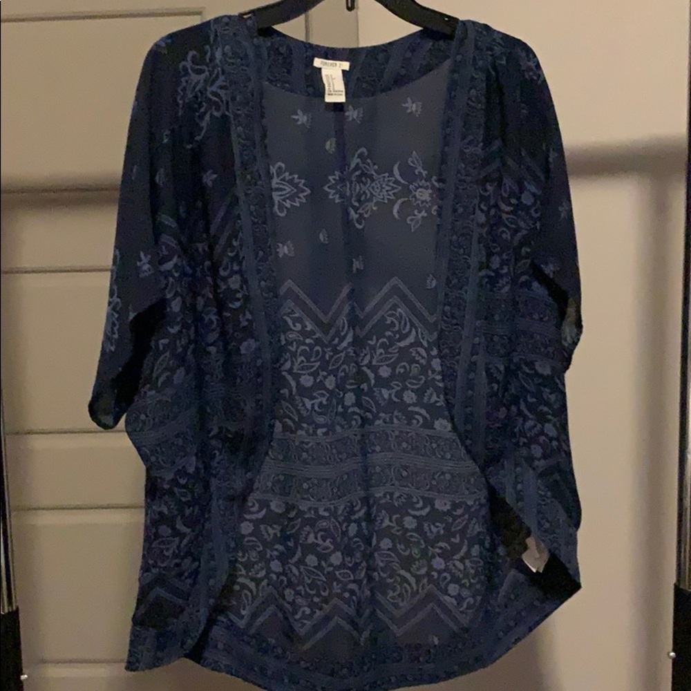 Navy blue cardigan